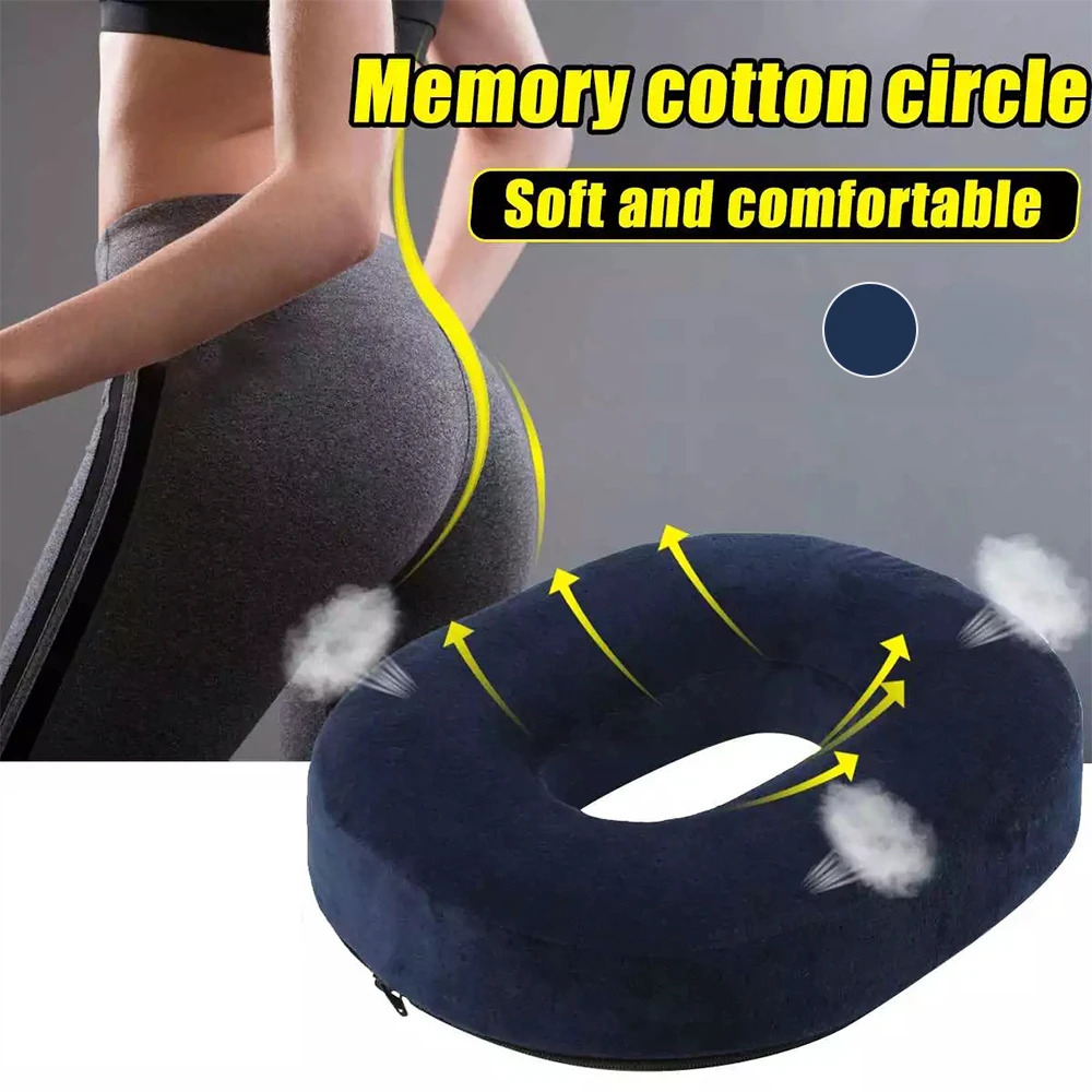 Premium Comfort Seat Cushion Motorcycle Seat Cover Universal Anti Hemorrhoid Non-Slip Orthopedic Foam Coccyx Cushion Car Seat