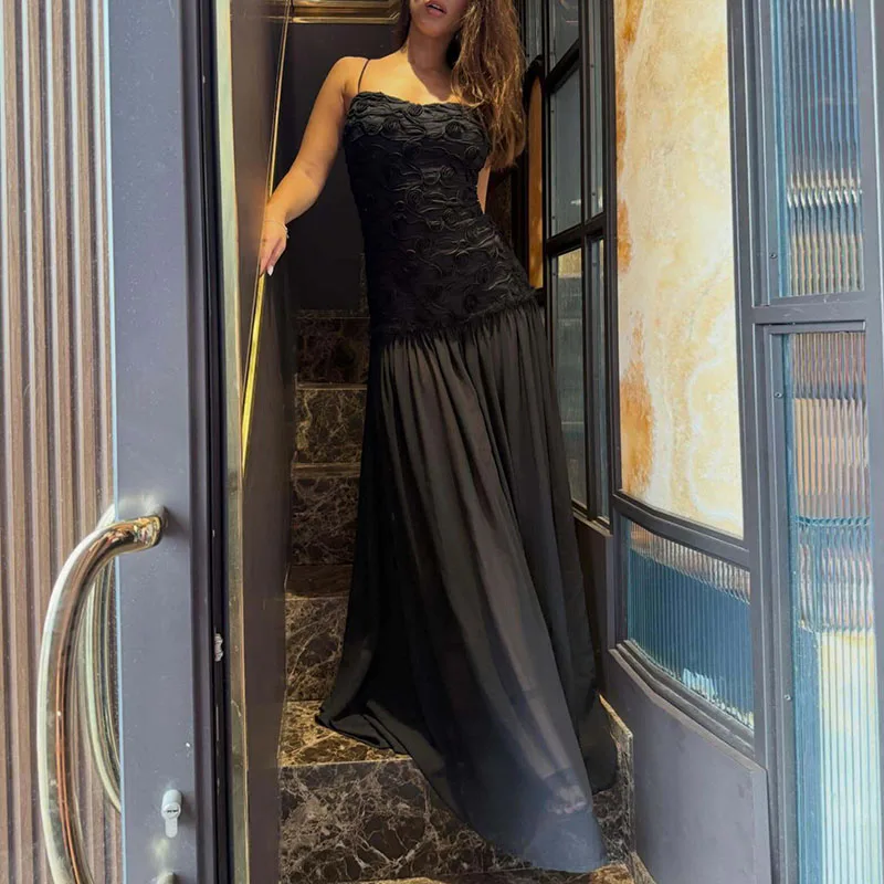 

Летнее платье для подружки невесты с вырезами на плечах, элегантное плиссированное однотонное платье-роба, жаккардовое приталенное платье с пэчворком, женское длинное платье