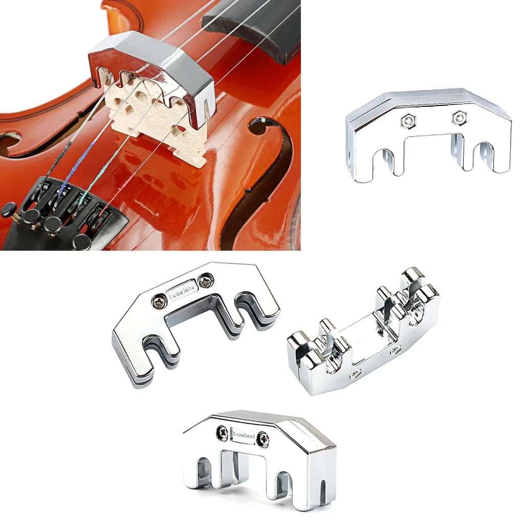 Heavy Metal Cello Mute Practice Silencer for Accessory Chrome