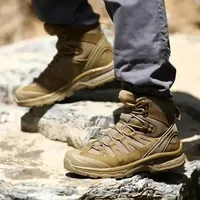 Waterproof Hiking Shoes Outdoor Desert High-top Tactical New Boots Anti-slip Male Sneakers Trekking Shoes For Men Soldier