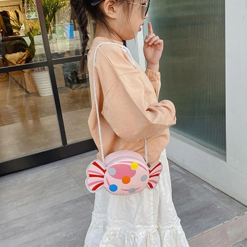

E8FB Fashionable Yellow Candy Themed Mini Bag For Girls Suitable For Various Occasion