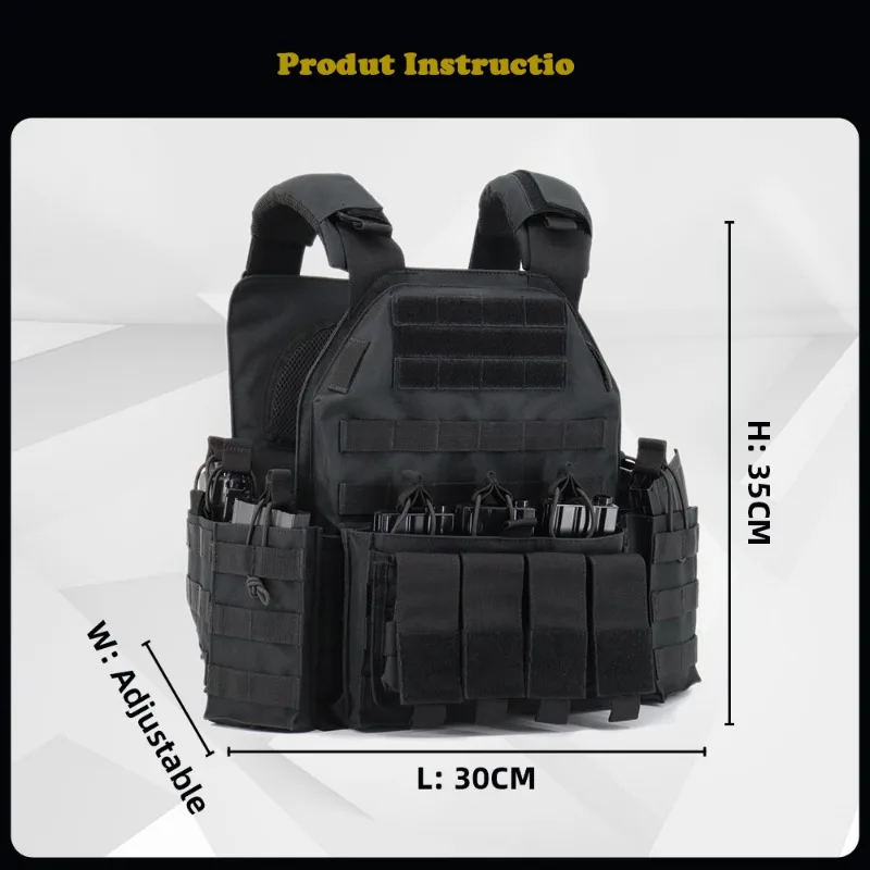 Quickly deliver Outside Training Oxford Tactical vest Durable 10*12 Tactical Plate Carrier