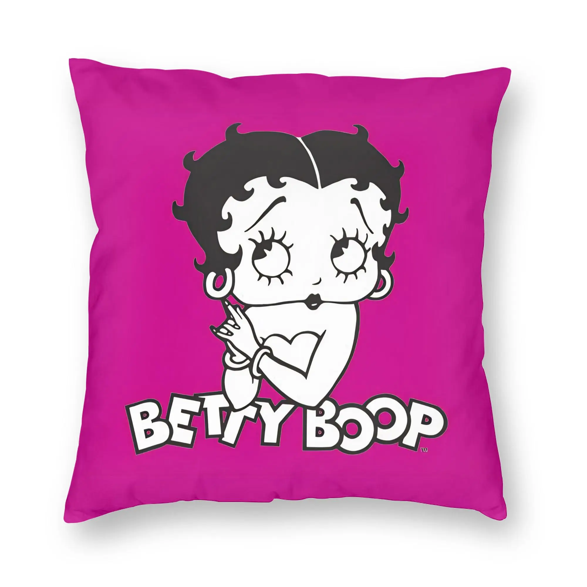 Anime B-Betty BoopS Pillowcase Printed Polyester Cushion Cover Decorations  Pillow Case Cover Chair Square 45*45cm