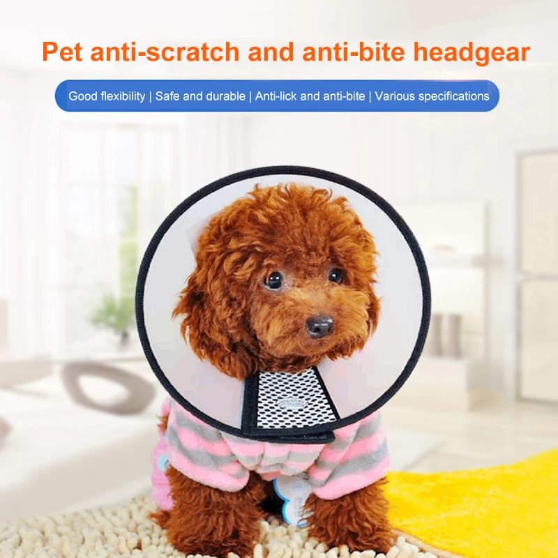 Pet Protective Collar For Small Large Dogs Anti Bite Grasping Licking Collar Puppy Cat Recovery Cone Ring Pets Care Accessories