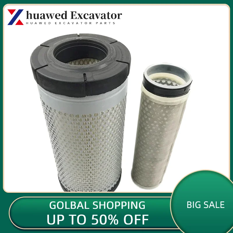 

For Hitachi Zax60 70-5g-5a Air Filter Cartridge, Imported Filter Paper From Kubota 190 Excavator Accessories