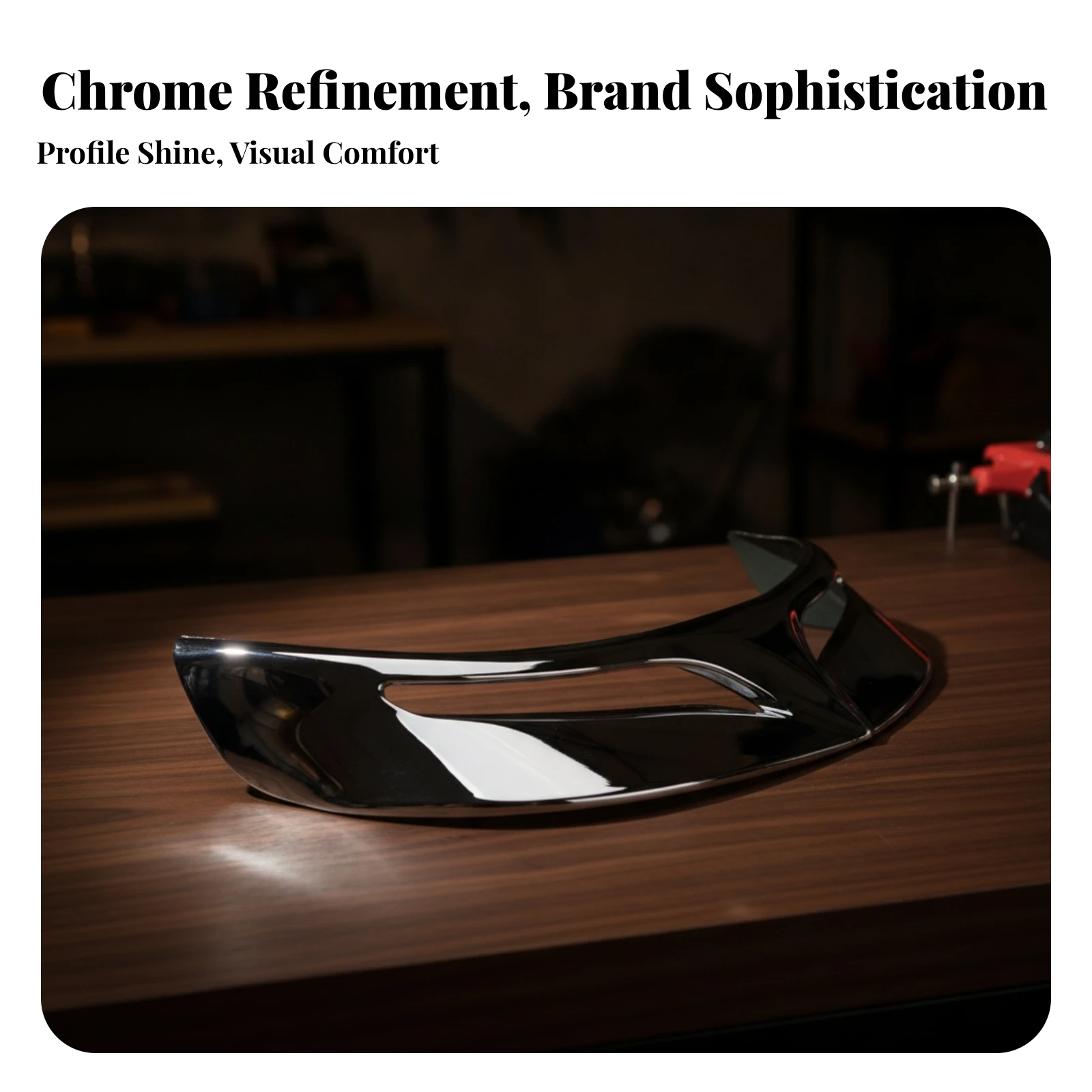 Motorcycle Rear Mudguard Trim Strip Streamlined Motorcycle Mudguard Accent Strip High Quality Long-Lasting