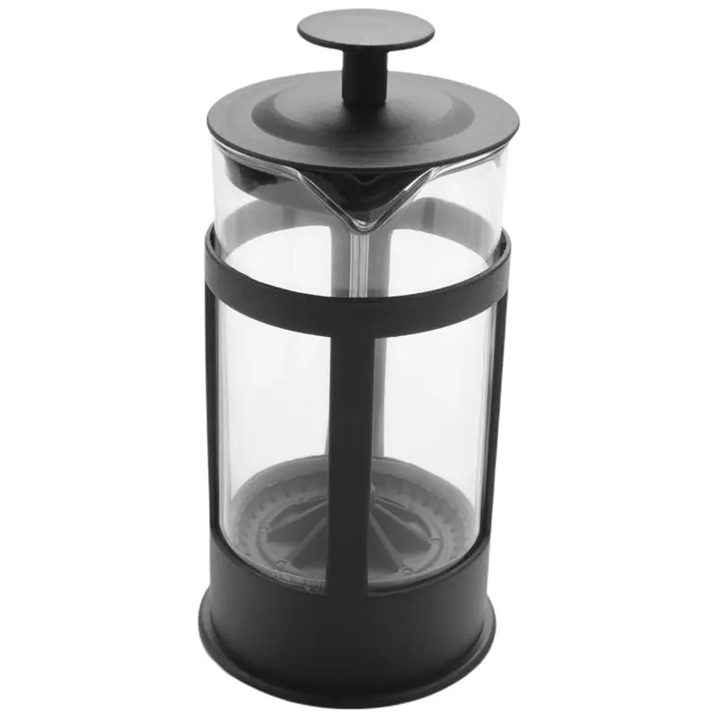 BAAM-3X French Press Coffee & Tea Maker 12Oz, Thickened Borosilicate Glass Coffee Press Rust-Free And Dishwasher Safe