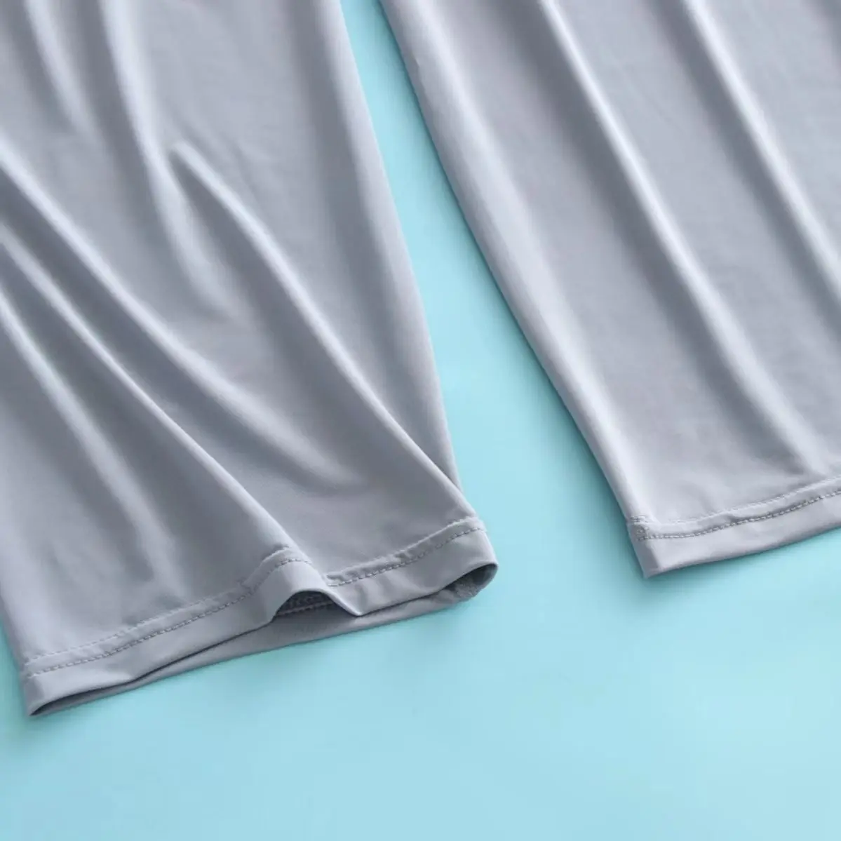 Glossy summer ice silk men sleeping pants trousers Men loose plus size trousers