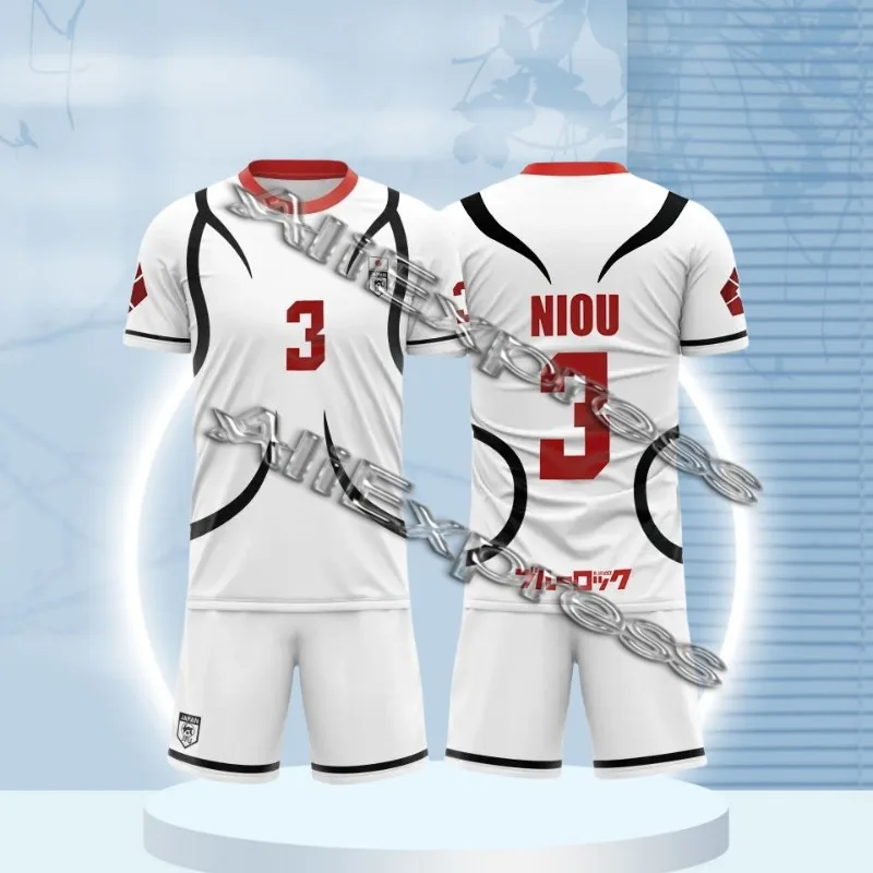 

Спортивная футболка с рисунком аниме Blue Lock Calcio, комплект Stampa 3D Kid Cosplay Maglia da calcio Moda Uomo Sport Tee 2 pezzi Abiti