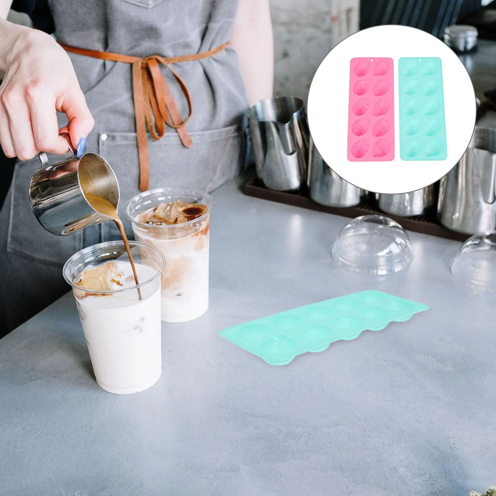 

2 Pcs Silicone Molds Pastry Molds For Baking Tray Dinosaur Egg Cake Mould Small Cake Chocolate Mould Dinosaur Baking Mould