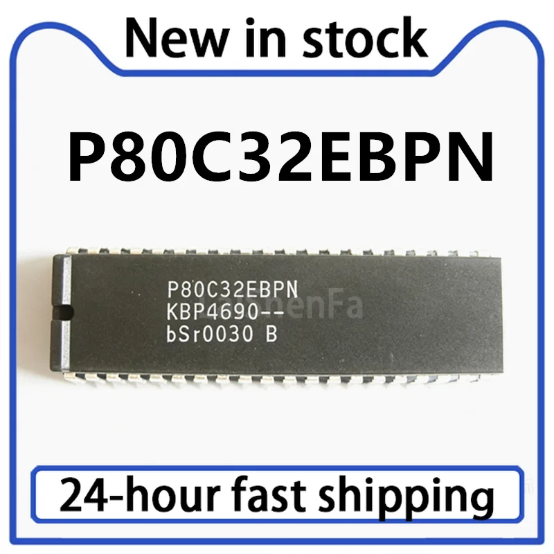 5PCS New P80C32EBPN P80C32 Direct Insertion DIP-40 8-bit Microcontroller in Stock