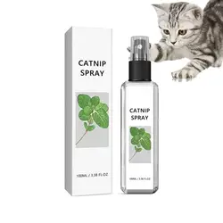 Catnip Cat Joy Spray Training Spray Kitten Behaviour Spray 100ml Pet Care Liquid Catnip Natural Plant Cat Attract Spray For