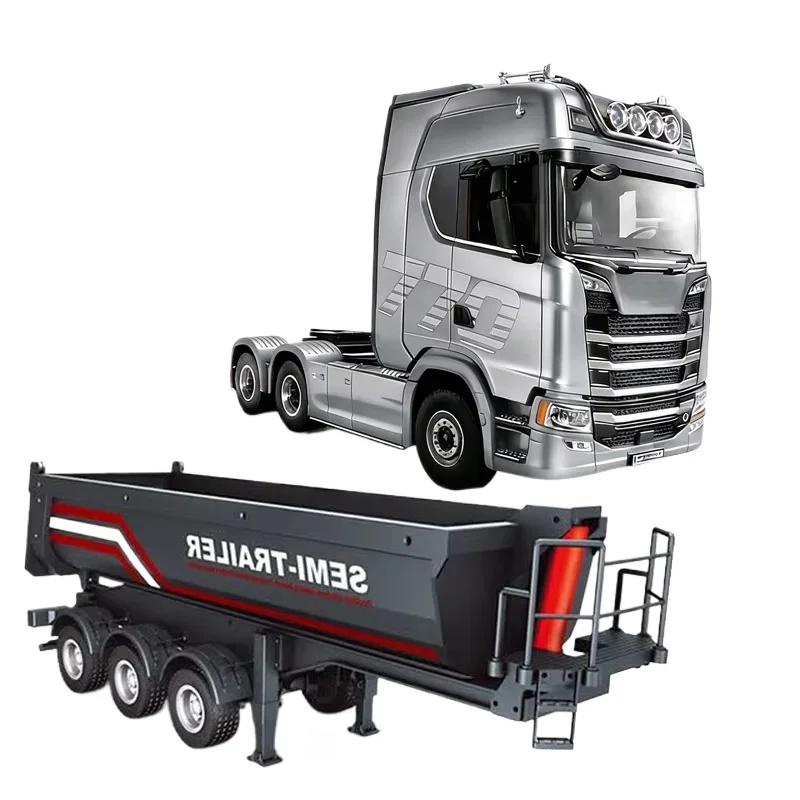 Huina 1/18 RC Elektryczny Podnośnik do Przyczepki Wywrotki RC do Ciągników 1501 1509, Podświetlenie, Nóżki Podporowe, Bez Systemu Dźwiękowego, Model Zabawka — 2