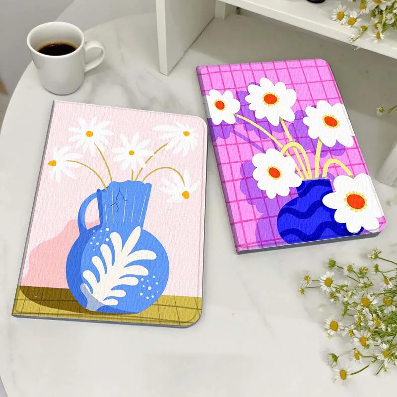 

Color Vase Art Pattern Case For Huawei MediaPad MatePad M5 M6 11 12 X SE T10 T10s 2 C5e T5 Pro Lite Air 11.5 Inch Tablet