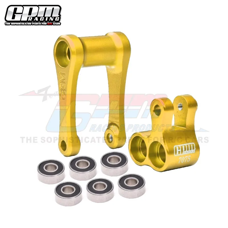 GPM 7075 CNC-nudillo de aluminio y varilla de tracción LOS264001 para LOSI 1/4 promoto-mx motocicleta