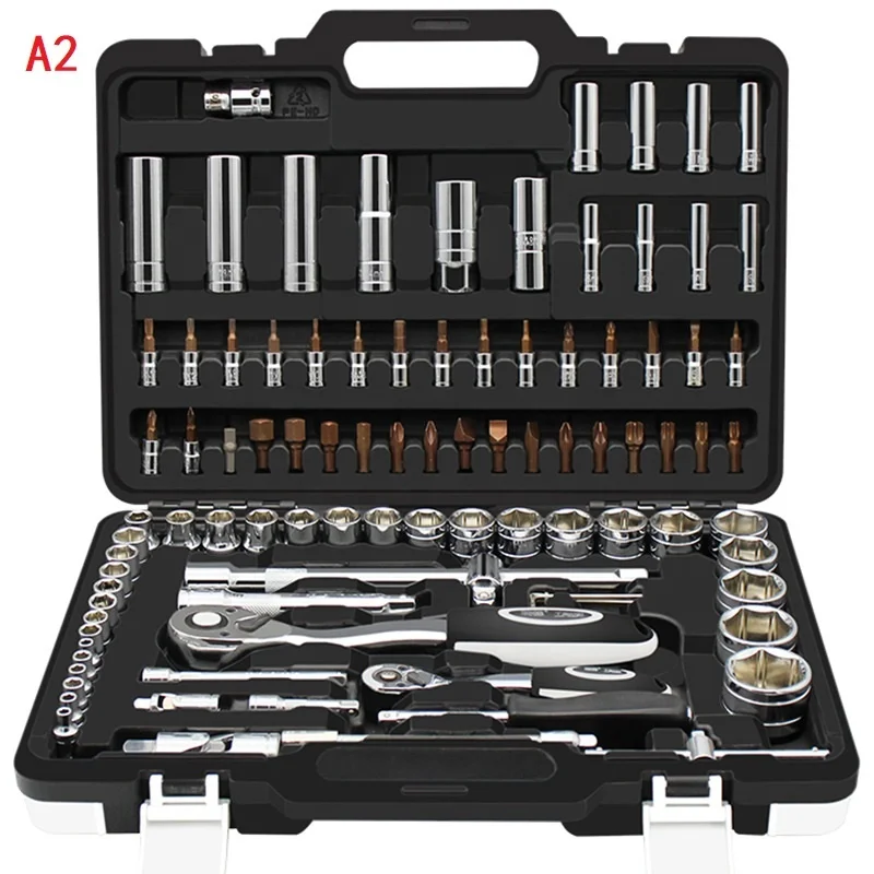 121/140/150 Pieces Chrome Vanadium Home Garage Professional Auto Repair Tools Sets In Aluminum Tool Case Kit Vehicle Tools