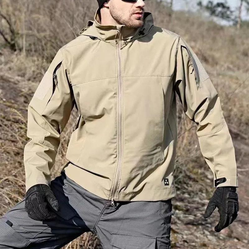 

New Men's Spring and Autumn Tactical Jacket Outdoor Stormtrooper Jacket Windproof, Waterproof, Tear Resistant Military Fan Coat