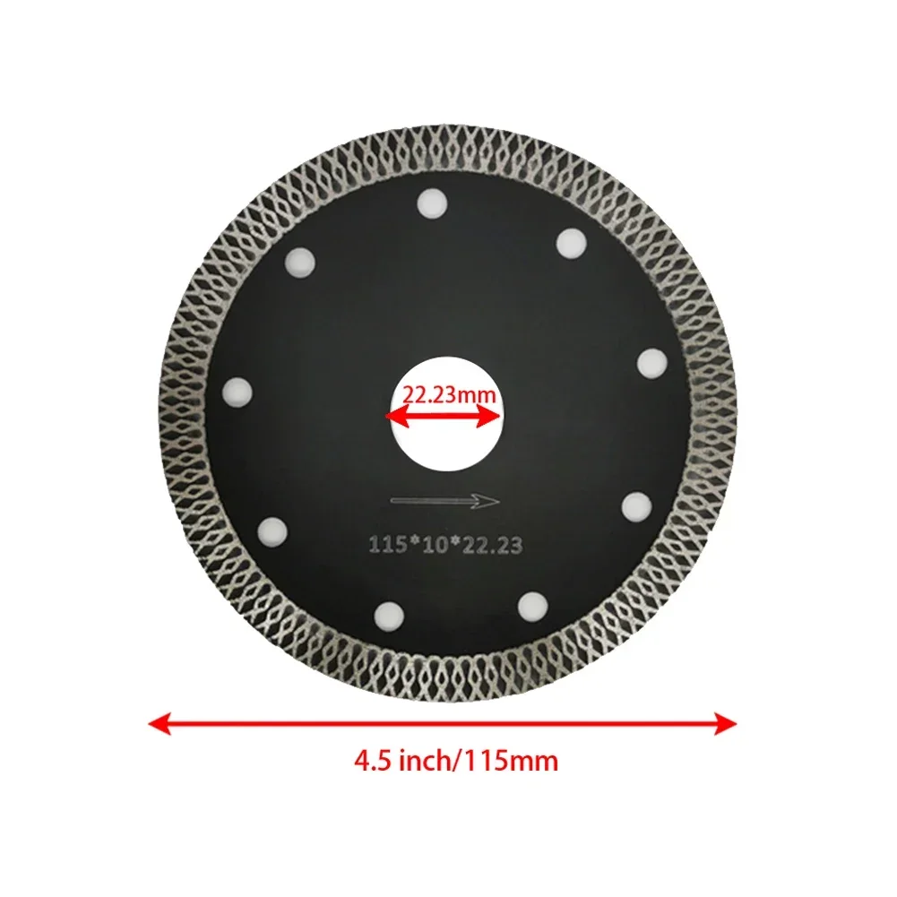 Imagem -03 - Lâmina de Serra de Diamante Disco de Corte Ultrafino 4.5 3.4in 22.23 20 mm id 1.3 mm para Granito Mármore Telha Cerâmica Tijolo Ferramentas de Corte
