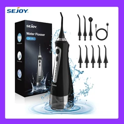 SEJOY New Irrigator Dental Water Flosser Mouth Washing Machine Home 5 Cleaning Modes 1800mAh USB IPX7 Waterproof 230ml