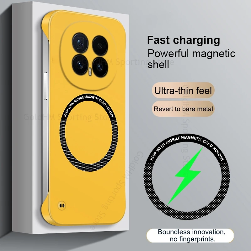 

Magsafing Frameless Shockproof Case For Honor Magic 8 7 Pro Magnetic For Magsafe Matte Tough PC Cover For HONOR Magic 7 6 5 Pro