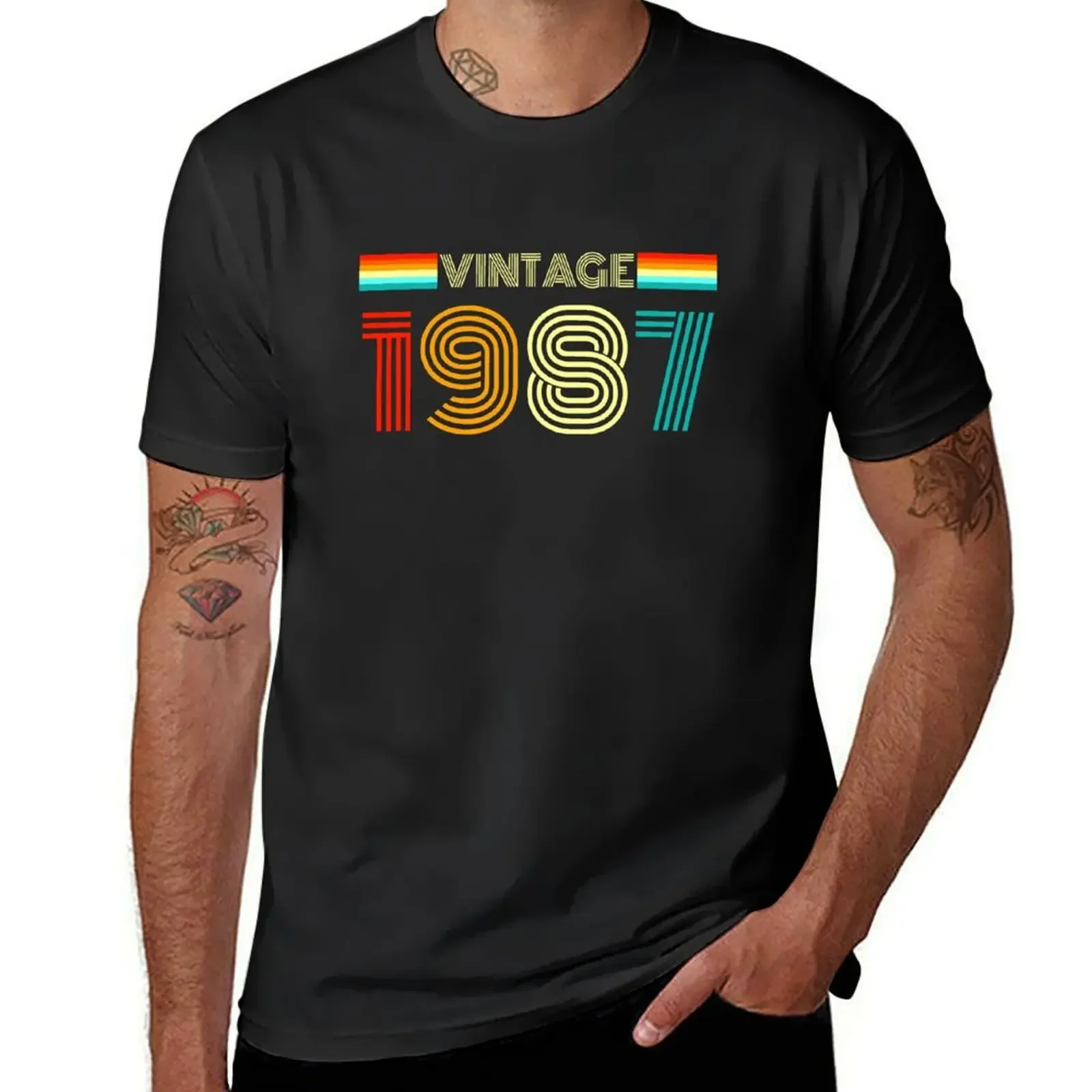 

Vintage Retro 1987 - Vintage 1987 Birthday Gift T-Shirt graphic shirts shirts graphic tees Men's t-shirt