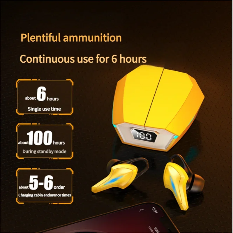 Auriculares Bluetooth 5,3 música juegos modo Dual auriculares inalámbricos Bluetooth auriculares estéreo HIFI auriculares Gamer para Xiaomi K12