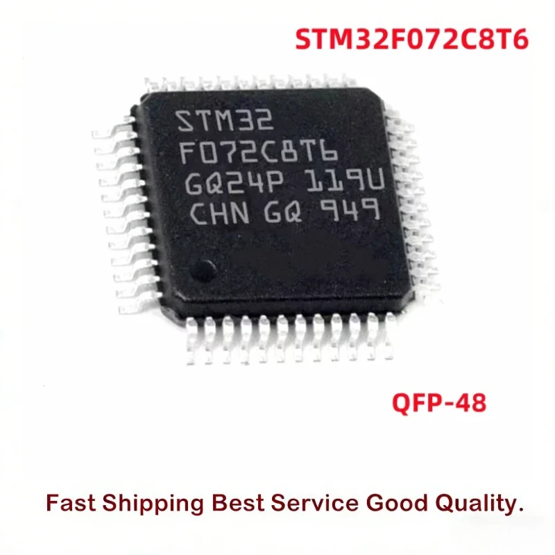 5PCS/Lot original STM32F072C8T6 STM32F072 QFP-48 IC Chip