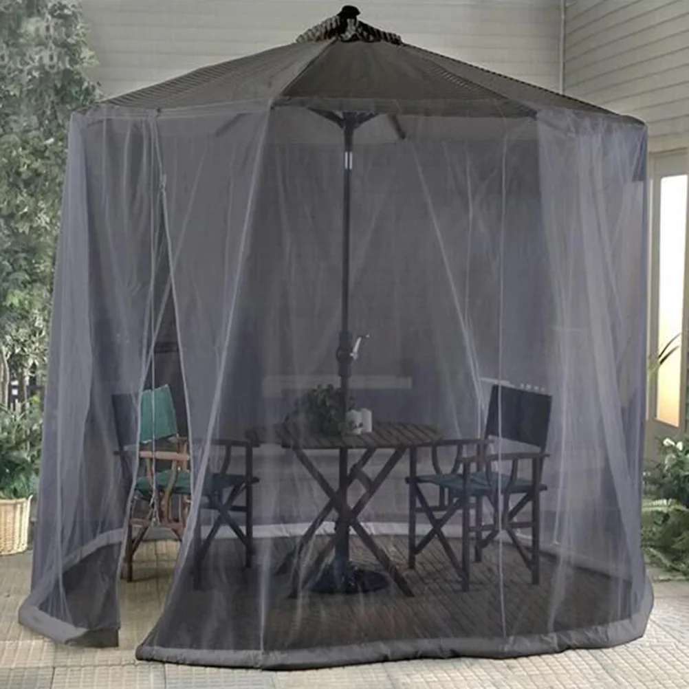 Mosquito Net Patio Garden Canopy Mosquito Net for Outdoor Patio UV Sun Shade 300x230CM ( Black )