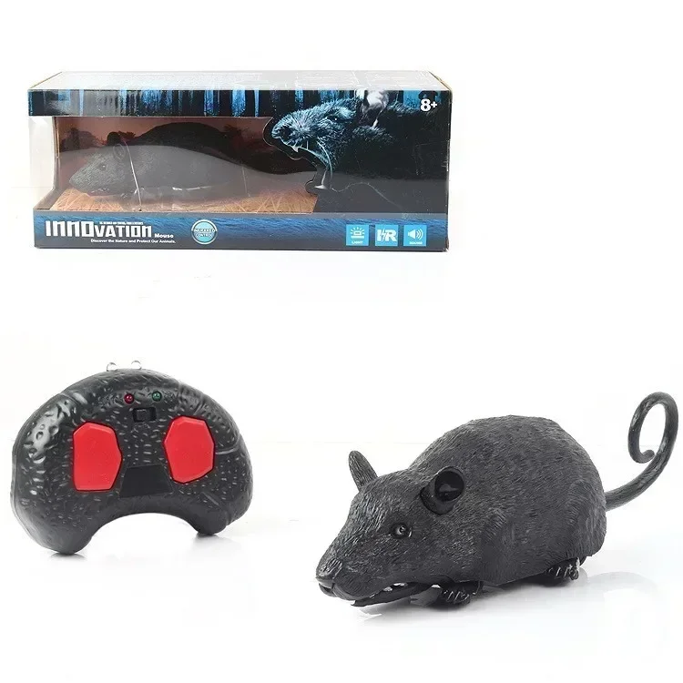 Souris électrique avec télécommande, farces, modèle Animal, jouet pour animaux de compagnie, taquin, chien, chat, fournitures interactives, cadeau d'anniversaire