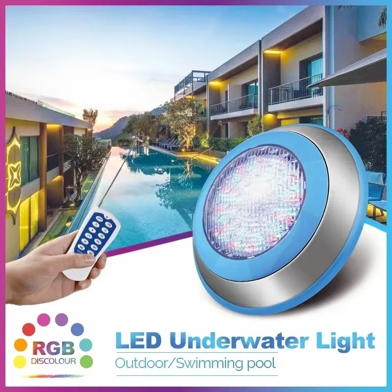 

Stainless Steel Led Swimming Pool Lamps IP68 Blue Waterproof Lamps Outdoor Underwater Lights AC12V RGB Piscina Pond LED RGB Lamp