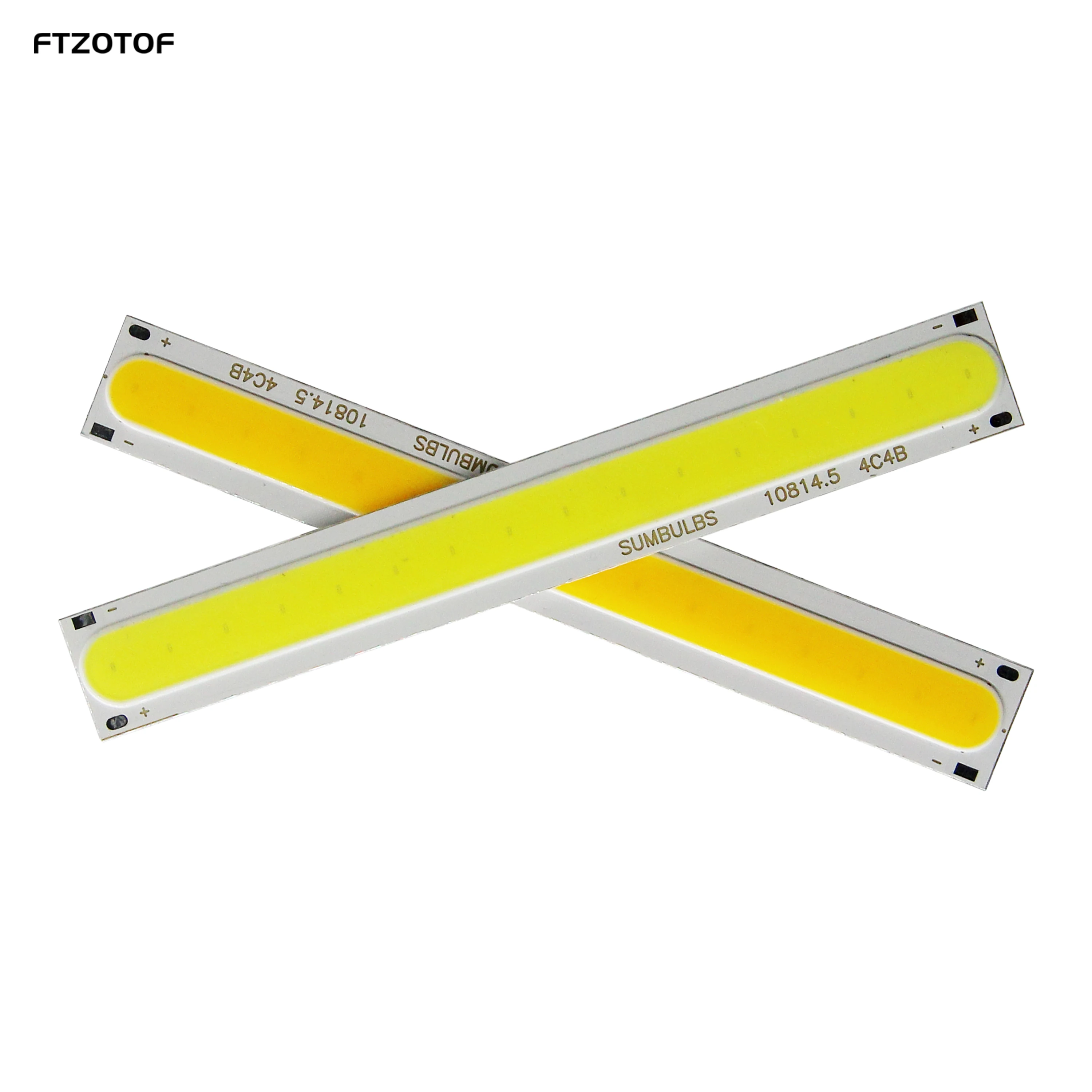 

FTZOTOF 12V DC LED COB 4W Onboard Chip Strip 108x15mm 500LM Warm Cold Color Suitable For Various DIY Decor Lamp Work Desk Lights