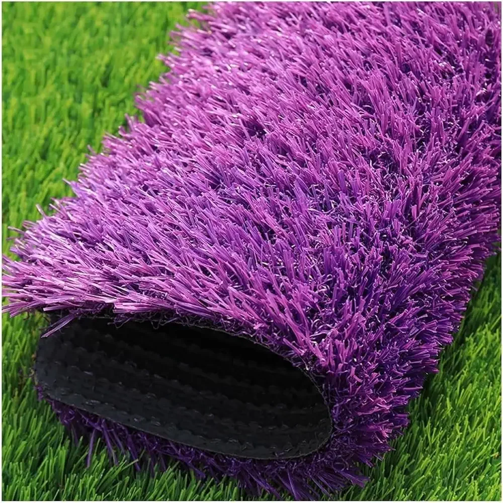 Blue Outdoor Artificial Grass Turf, 39.40x9 Feet, 0.98in Thick, Anti-Shedding, for Lawns, Playgrounds, Backyards