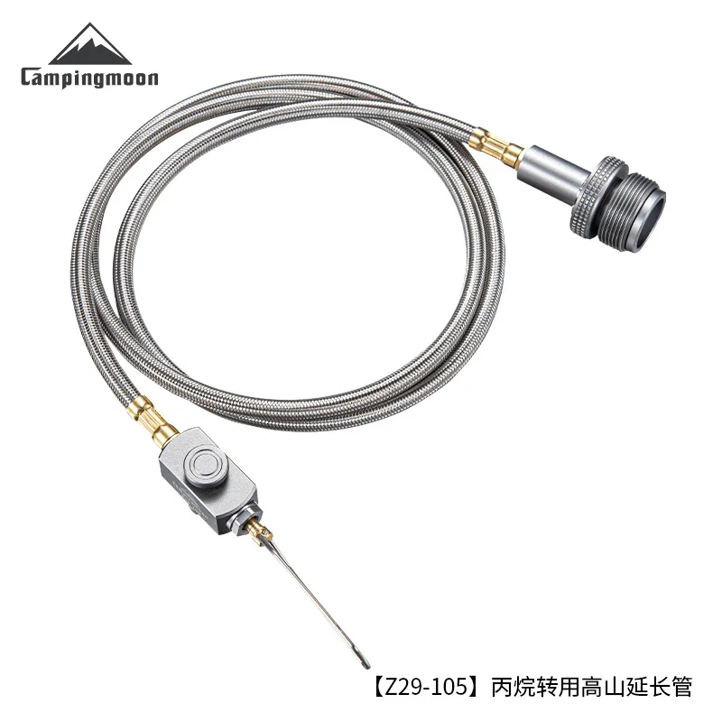 

Campingmoon Z29-105cm Удлинительная трубка для пропана из нержавеющей стали Плоский бензобак Соединительный клапан Труба
