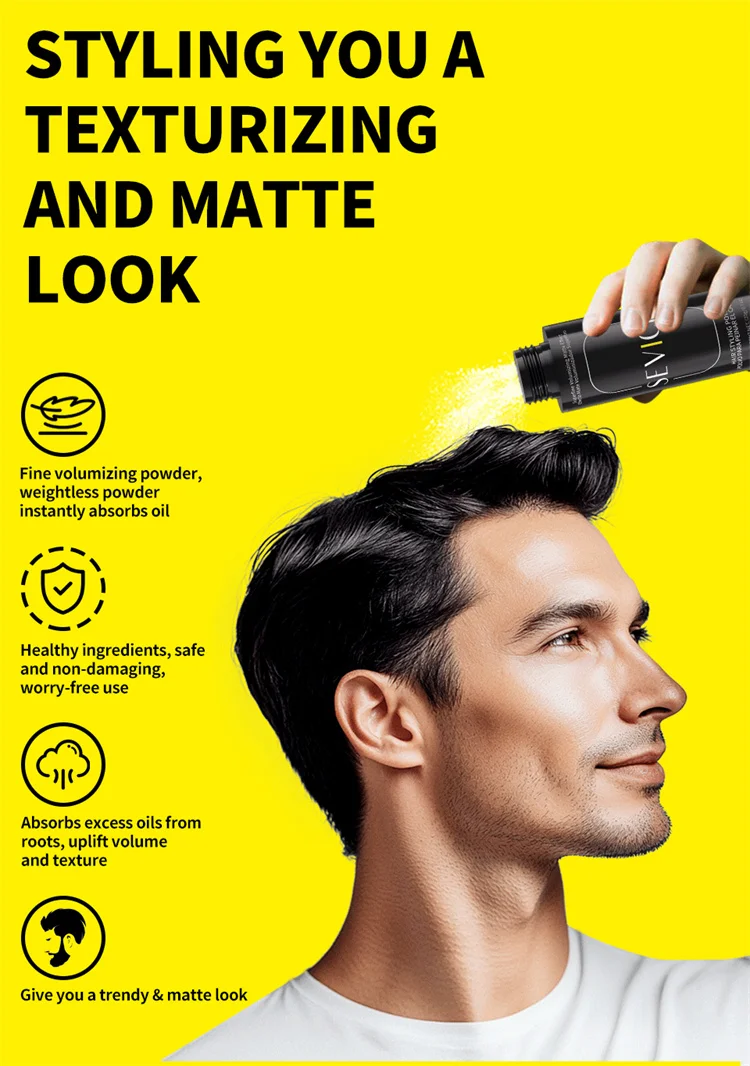 SEVICH Haarstyling-Puder, 20 g, Ölkontroll-Haarpuder, flauschiges Haarpulver, erhöht das Haarvolumen, mattes Styling-Formpulver – Detail 2