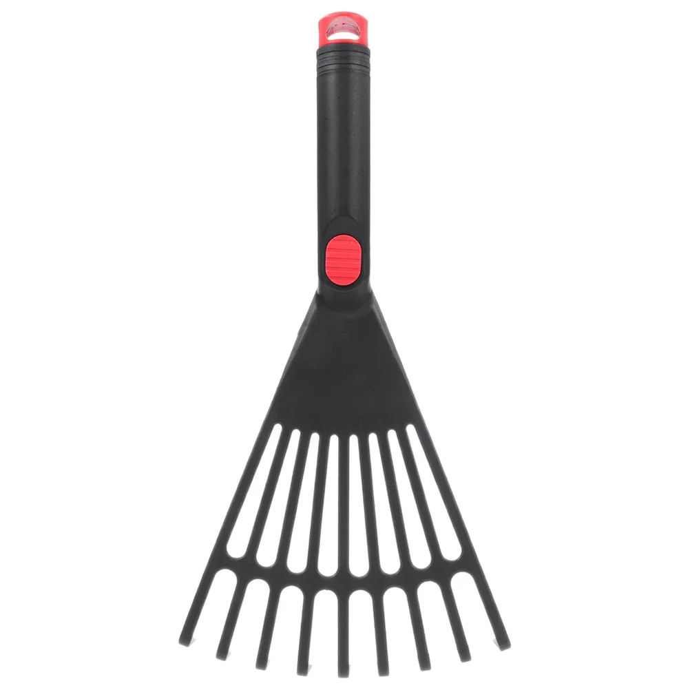 

Garden Rake Small with Handle Leaf for Outdoor Gardening Plastic Artificial Plants