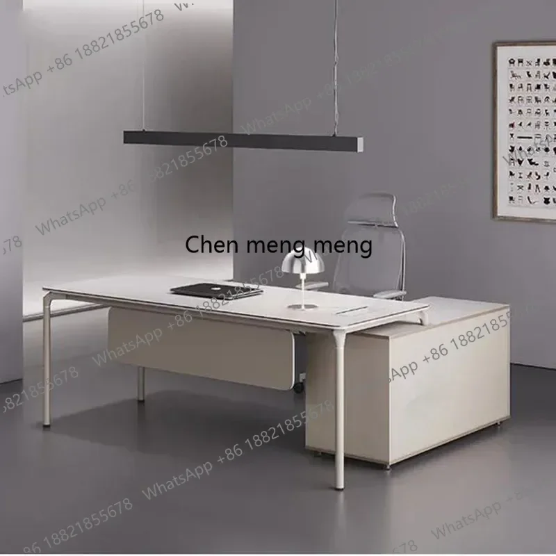 

Executive Office Desk Accessories Corner Lazy Machine Dressing Auxiliary Luxury Reception Designer Ufficio Commercial Furniture