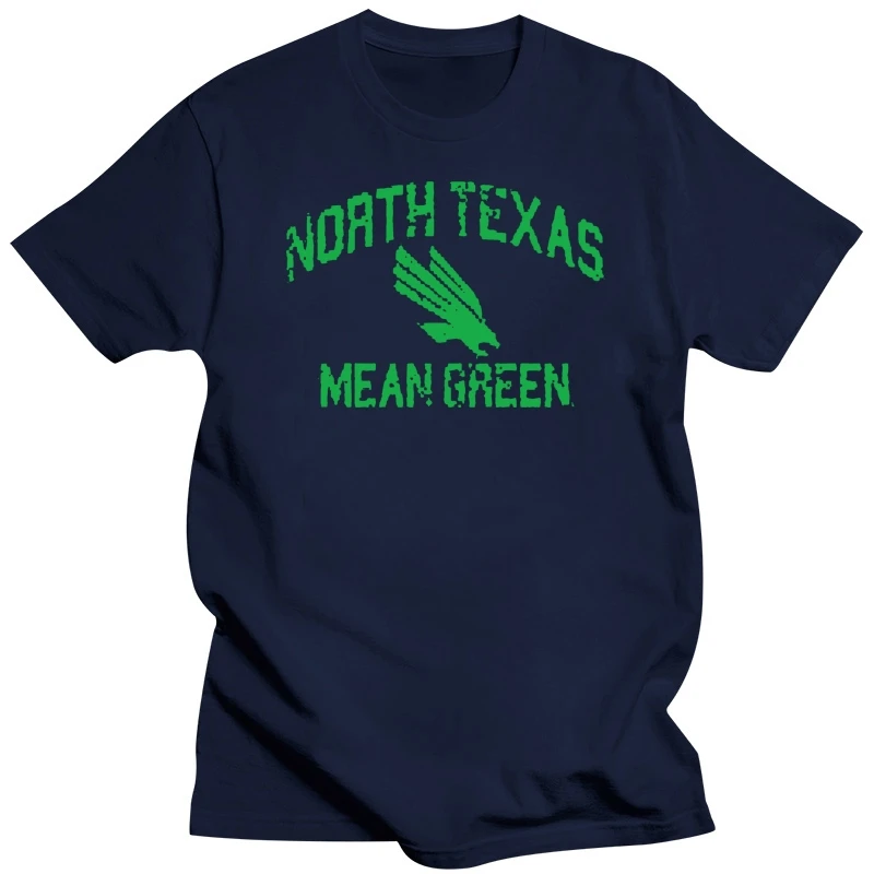 University North Texas UNT Mean Green Distressed Retro Logo Short Sleeve T-Shirt