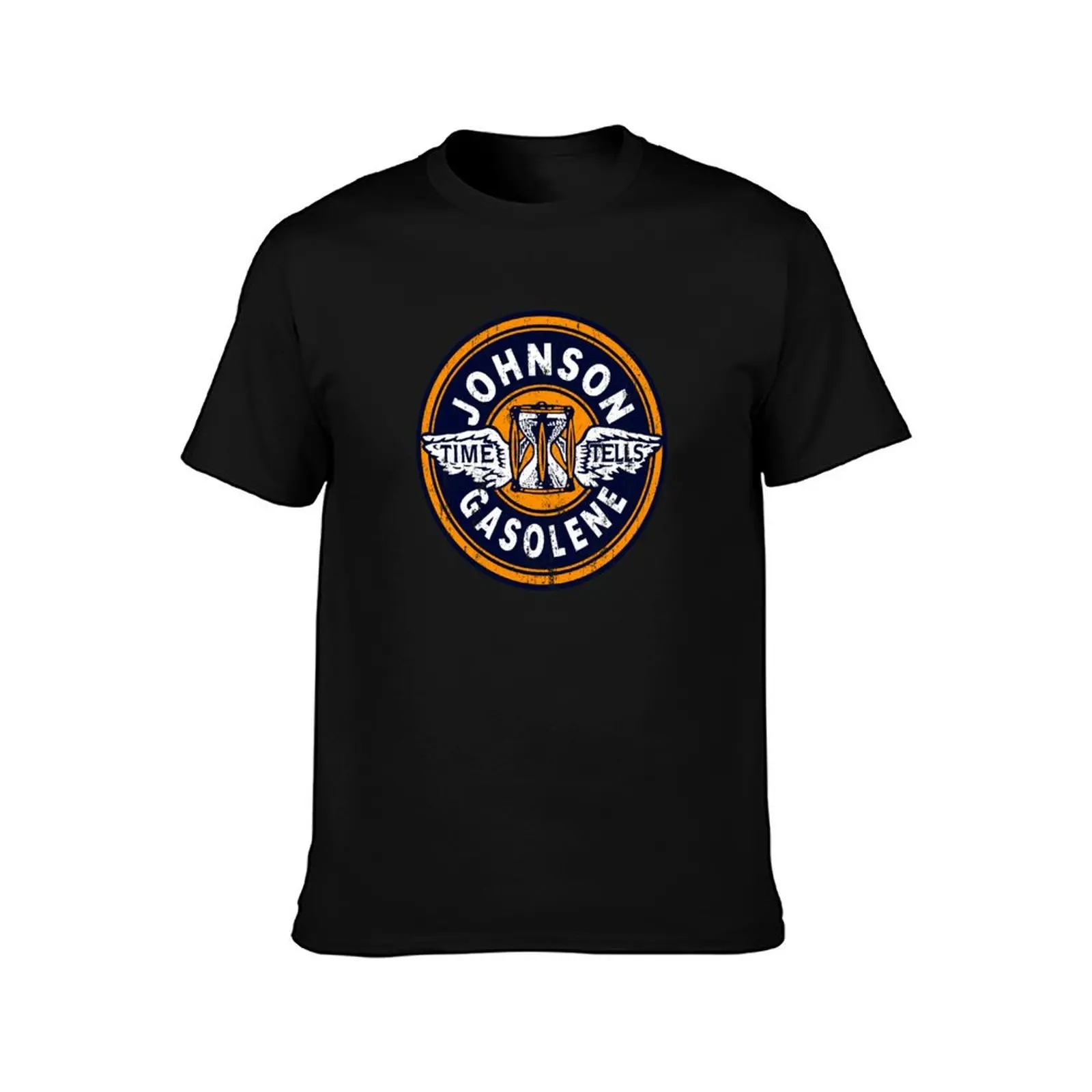 Johnson Gasolene T-Shirt Minimalist Plain Crew Neck T-Shirt