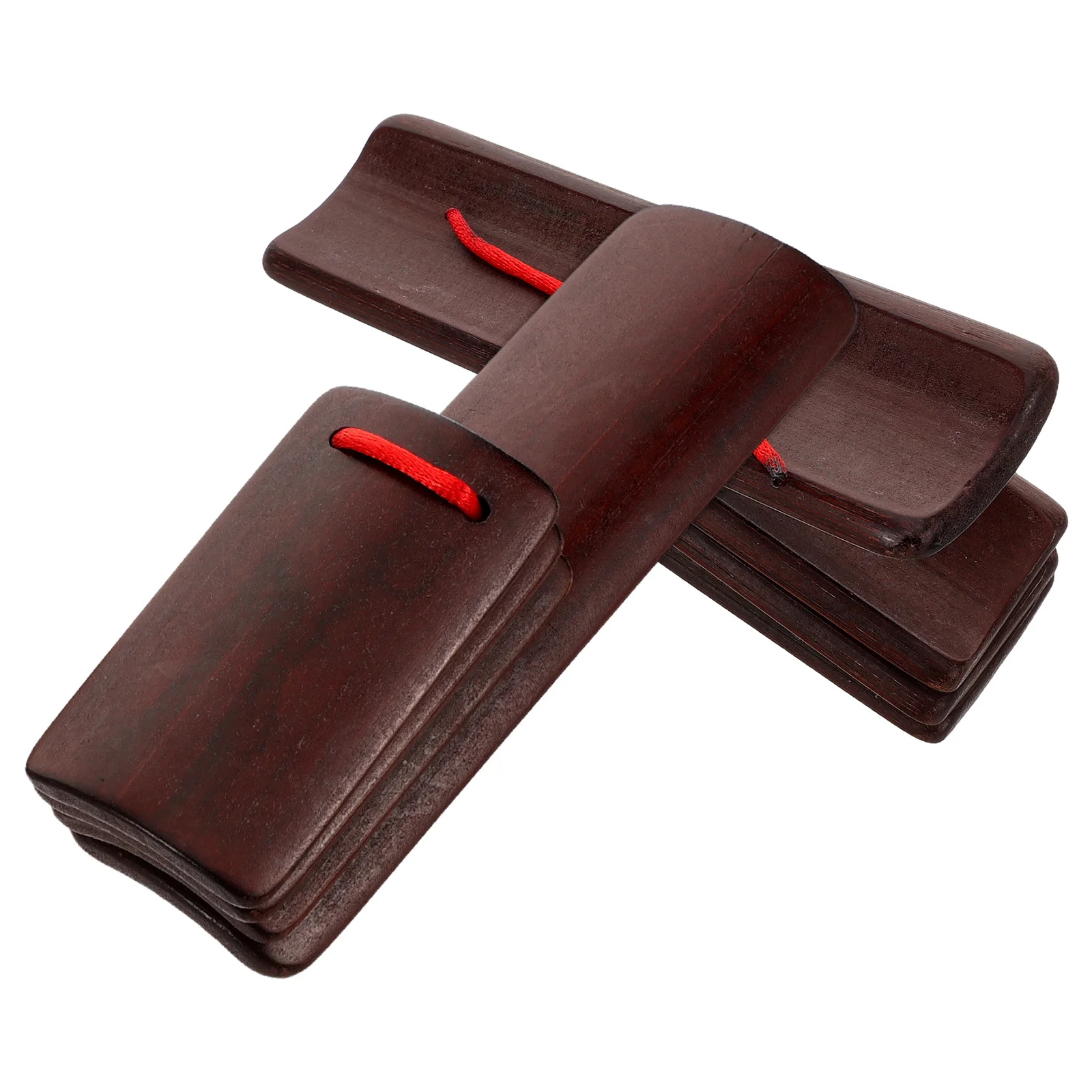 

2pcs Bamboo Wooden Castanets Hand Clappers Kids Musical Instrument Finger Percussion Practice Tool for Beginner