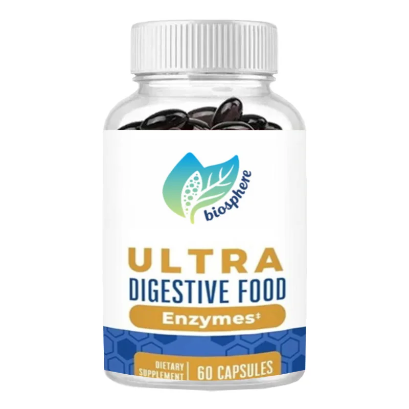 Super Digestive Enzyme Intestinal Health Support Supplement, Amylase Digestion Support, Lipase and Lactase, 60 Capsules