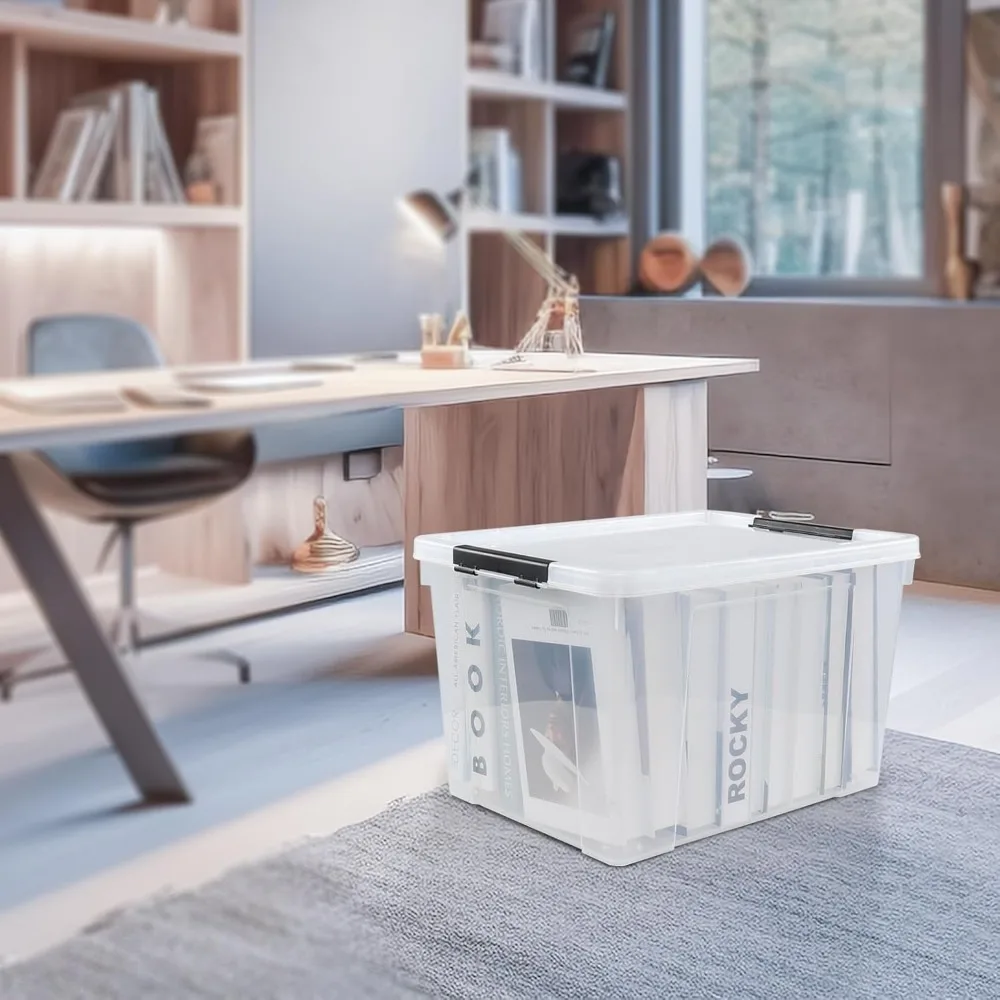 حاويات حمل بلاستيكية EZ، شفافة بتصميم المريمية، مجموعة من 6 قطع لتخزين الأطعمة وقابلية النقل