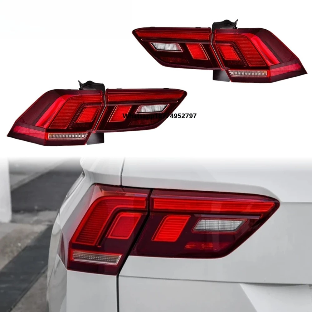 HETOP for Tiguan Taillights 2017-2021 LED Car Taillamps Upgrade Rear Back Design LED Rear Lamps Plug and Play for