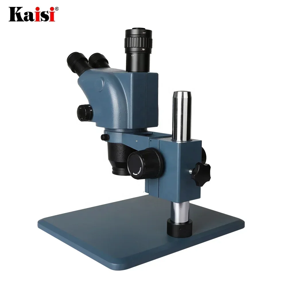 Kaisi 36565A Mobile Phone Repair Trinocular Stereo Microscope with Big Base