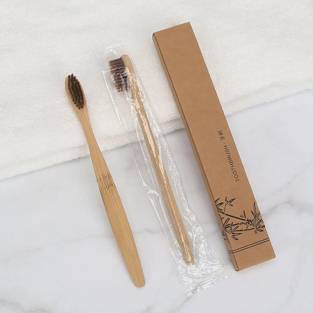 

3 Pcs Environmentally Friendly Bamboo Toothbrush Eco-friendly Disposable