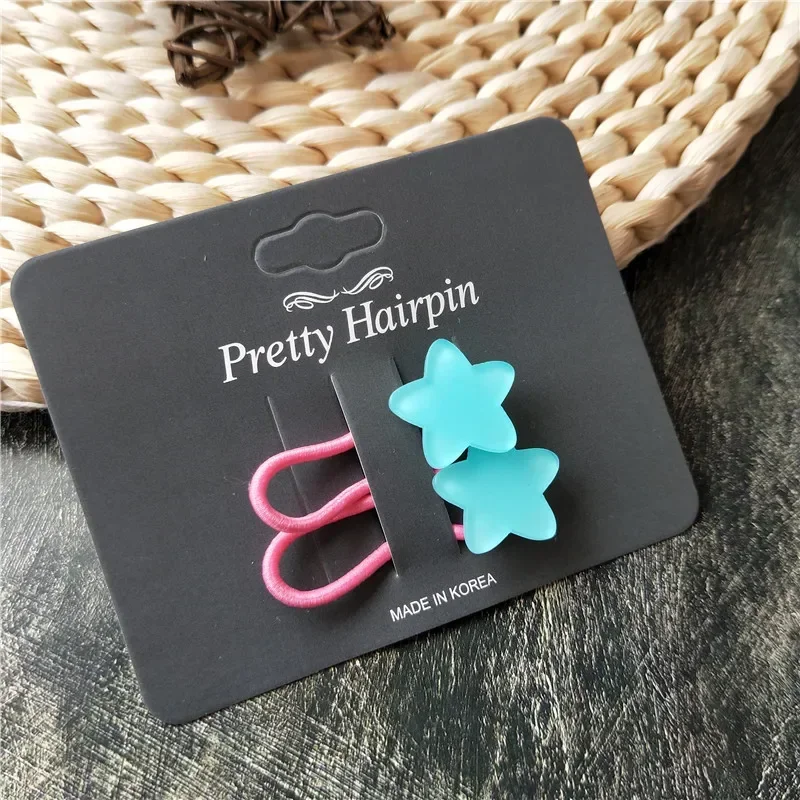 

4 шт./компл., эластичные ленты для волос флуоресцентного цвета, детские звезды, цветочные сердца, милые кавайные веревки для волос, галстук, головные уборы для маленьких девочек, аксессуары