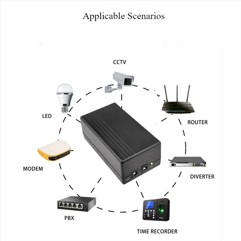 MINI UPS 12V 2A 44.4wh Uninterruptible Power Supply and Backup Power Supply Are Used for Routers Attendance Machines and CCTV view 6