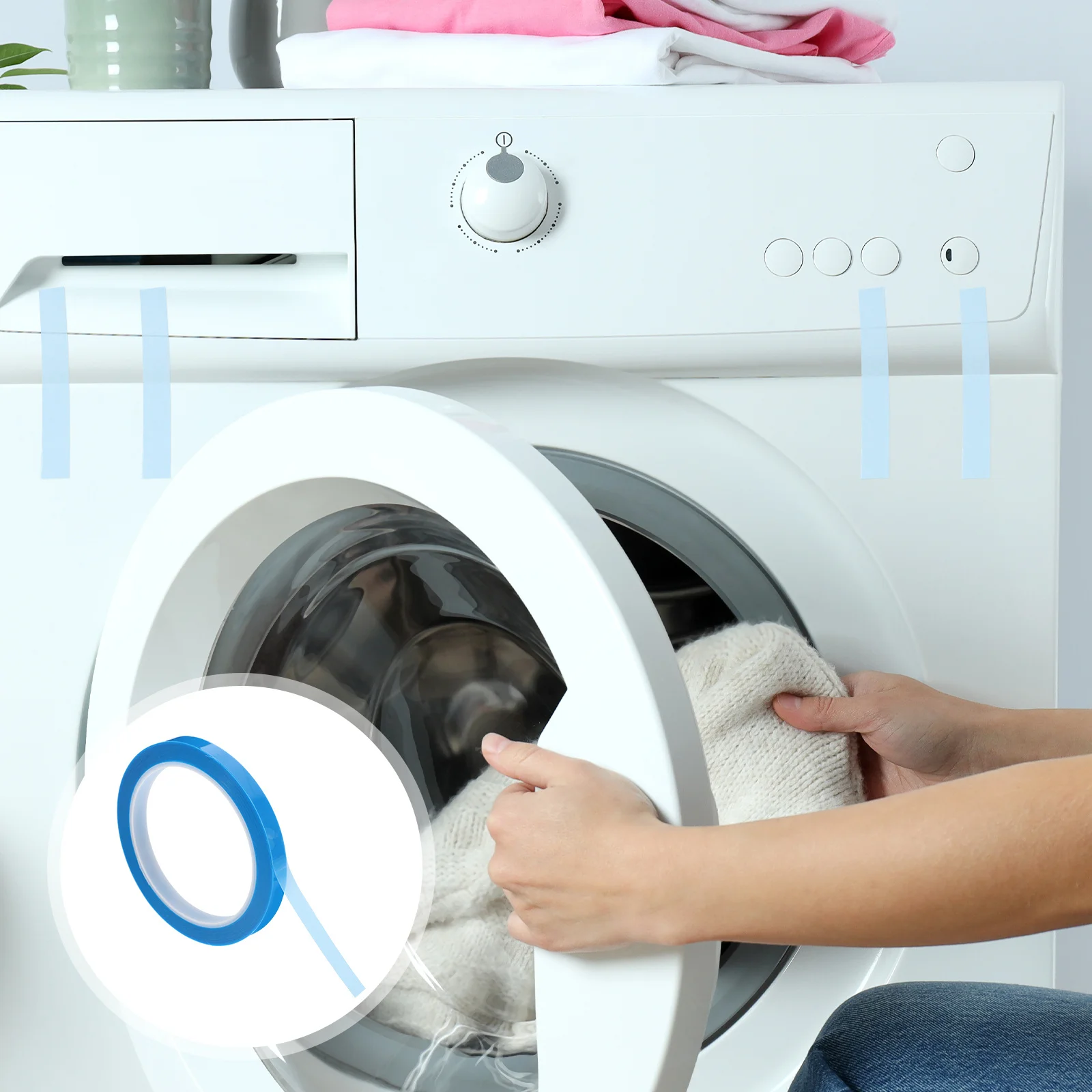 

Sublimation Heat Resistant Tape 50m Blue Pet Material No Trace Fixation Waterproof Durable High Adhesion Appliance Parts Secure