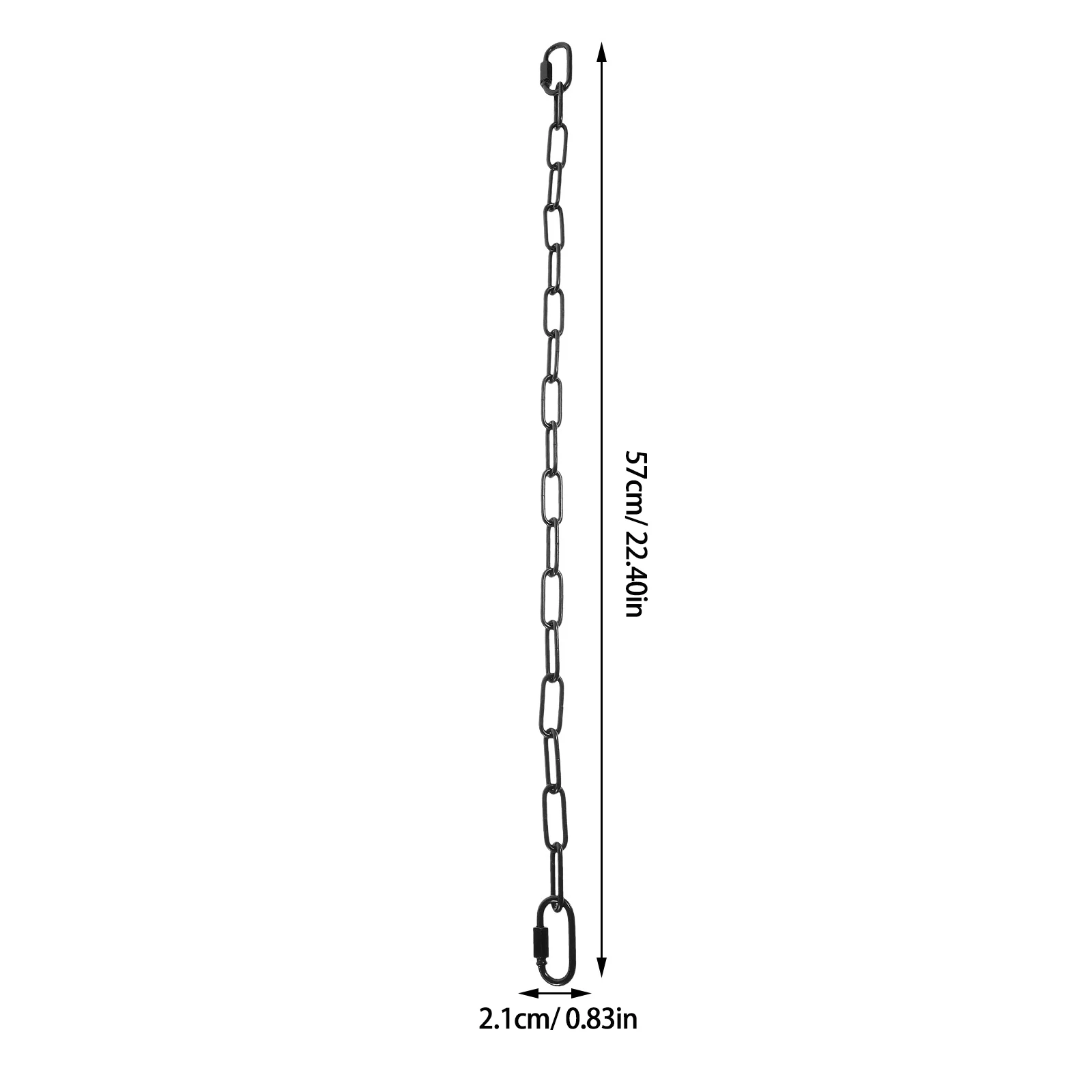 

2Pcs Pendant Light Chain Metal Heavy Duty Secure Hanging Chain Extension Suitable for Home Commercial Lighting
