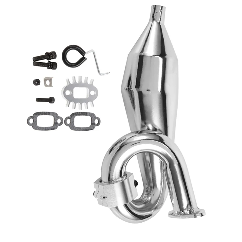 

Высокопроизводительный глушитель выхлопной трубы для 1/5 Hpi Rofun Baha Rovan Baja 5B Kingmotor RC Racing Cars