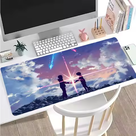 PC Mice Pad Anime Your Name Mouse Pad Gaming XL Home Computer New Large Mousepad XXL Mouse Mat Anti Slip Carpet Office Soft